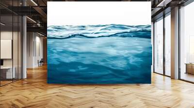 A transparent background with an isolated ocean - Generative AI Wall mural