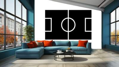 football field icon vector template Wall mural