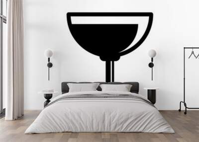 wine glass icon vector Wall mural