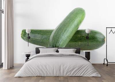 Fresh zucchini isolated on a white background. Wall mural