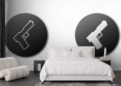 Gun icon. Sinple design. Vector illustration. Wall mural