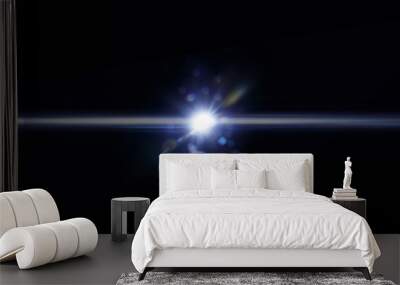 Flash light and Flare theme , Realistic lens flares , light leaks, overlays. Wall mural