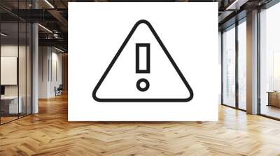 Warning signal icon symbol vector image Illustration Wall mural