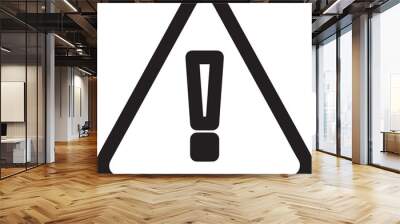 Warning signal icon symbol vector image
 Wall mural