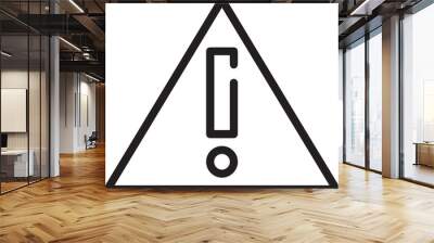 Warning signal icon symbol vector image
 Wall mural