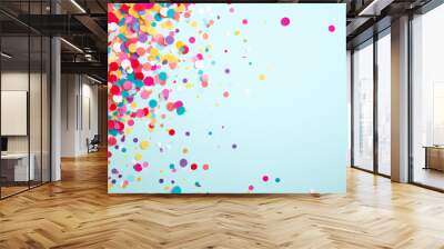 colorful confetti background for birthday parties and celebrations Wall mural