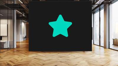 star icon - isolated Wall mural