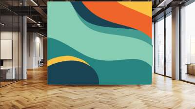 Abstract background with summer colors Wall mural