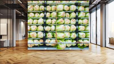 Fresh of Chinese Cabbage transportation while on the road. Wall mural