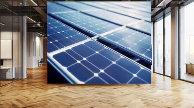 closeup of solar panels - copyspace  Wall mural