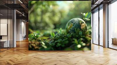 ESG green energy sustainable industry Environmental Social and Corporate Governance Earth Day the importance of loving nature Wall mural