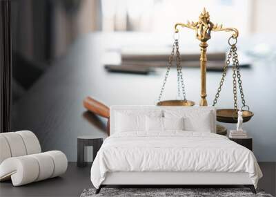 Legal and law concept. Law and justice concept. Wall mural