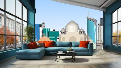  Indian city vector Wall mural