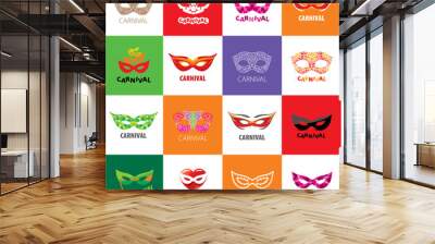 Carnival vector logo Wall mural