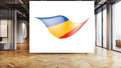 Chad flag, vector illustration Wall mural