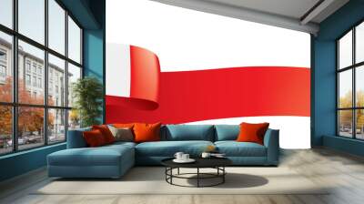 Italy flag, vector illustration on a white background. Wall mural