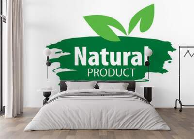 logo natural product Wall mural