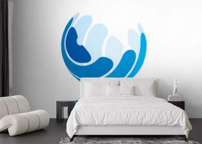 vector logo globe Wall mural