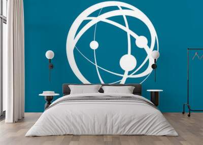 vector logo globe Wall mural