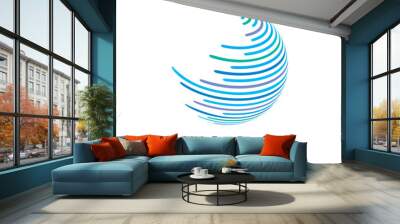 vector logo globe Wall mural