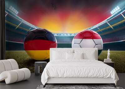 Banner Football Germany vs Hungary Wall mural