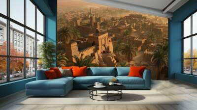 The ancient Sumerian city of Ur.The ancient Sumerian city of Ur. Wall mural