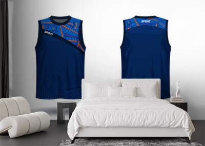 Basketball jersey, Tank top sport illustration.	 Wall mural