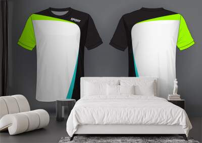 Soccer jersey template.sport t-shirt design.	 Wall mural