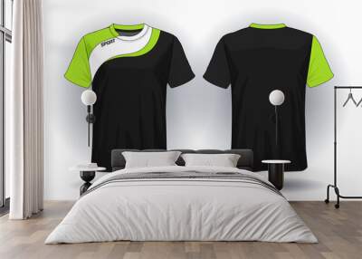 Soccer jersey template.sport t-shirt design.	 Wall mural