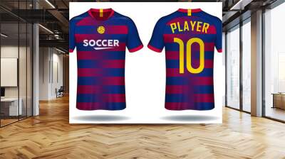 Soccer jersey template.sport t-shirt design.	 Wall mural