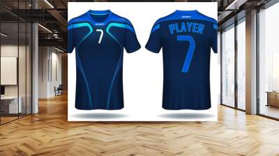 Soccer jersey template.sport t-shirt design.	 Wall mural