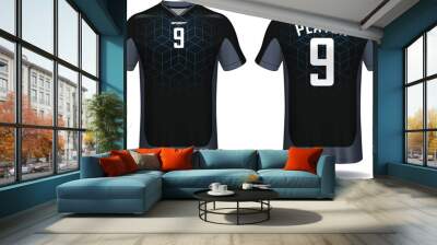 Soccer jersey template.sport t-shirt design.
 Wall mural