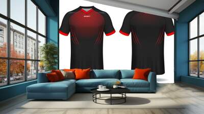 Soccer jersey template.sport t-shirt design.	 Wall mural