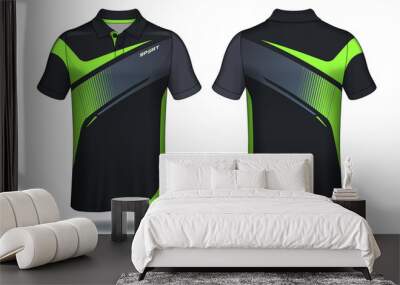 T-shirt polo design, Sport jersey template.	 Wall mural