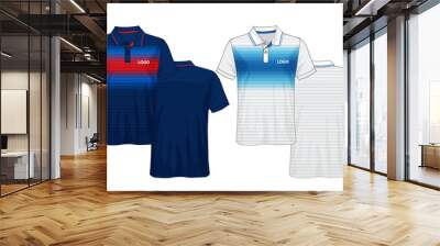 T-shirt polo design, Sport jersey template.	 Wall mural