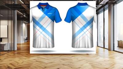 T-shirt polo design, Sport jersey template.	 Wall mural