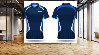 T-shirt polo design, Sport jersey template.	 Wall mural