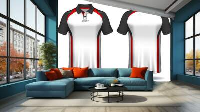 T-shirt polo design, Sport jersey template.	 Wall mural