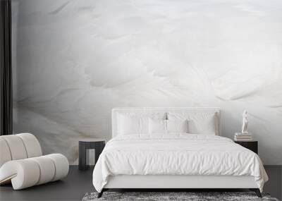 Beautiful white feather texture background Wall mural