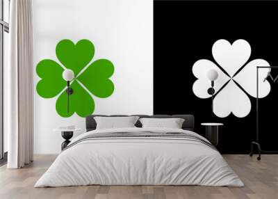 clover vector green.eps Wall mural