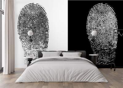 fingerprint vector texture Wall mural