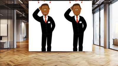 businessman 2 Wall mural