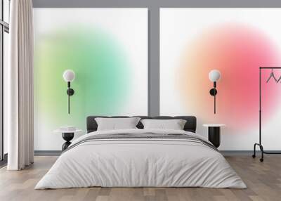 Set of modern gradient vector background in pastel colors Wall mural