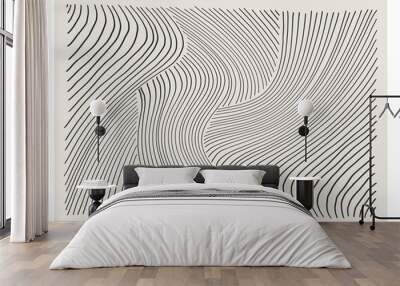 Trendy abstract aesthetic creative minimalist artistic hand drawn composition Wall mural