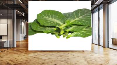 Stack of Fresh Collard Greens Wall mural