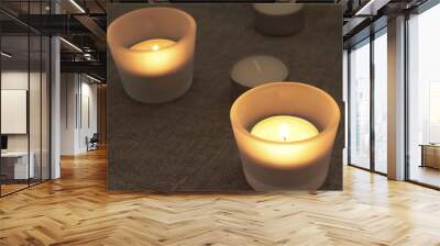 Candles warm light Wall mural