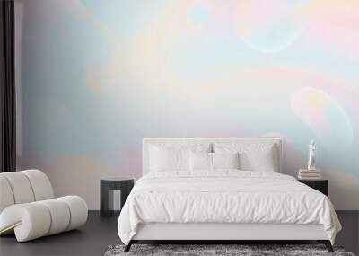 abstract fluid gradient pastel rainbow background with organic shape wallpaper for banner poster Wall mural