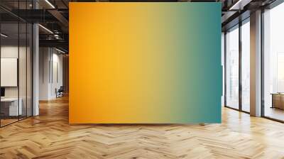 abstract gradient blur background orange and green color Wall mural