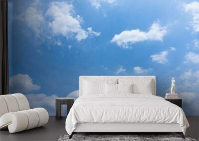 Clear Sky  Bright Day clouds background Wall mural