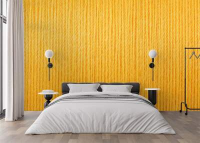 Macro picture of yellow thread texture background Wall mural